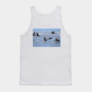 Brown Pelicans in Flight Tank Top